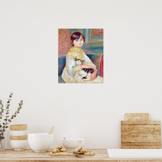 Renoir Child with cat (Julie Manet) CC1242 Poster (Keuken)