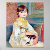 Renoir Child with cat (Julie Manet) CC1242 Poster (Voorkant)