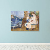  Renoir Childrens vanmiddag in Wargemont Canvas Afdruk (Insitu (Houten vloer))