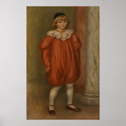 Renoir - Claude in clownkostuum Poster (Voorkant)