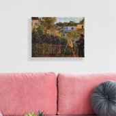 Renoir Claude Monet Painting in Zijn tuin in Arge Canvas Afdruk (Insitu (Woonkamer))