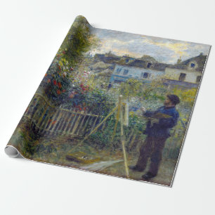 Renoir - Claude Monet Schilderen in zijn Tuin Cadeaupapier