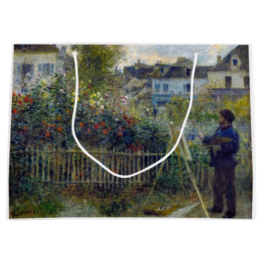 Renoir - Claude Monet Schilderen in zijn Tuin Groot Cadeauzakje (Voorkant)