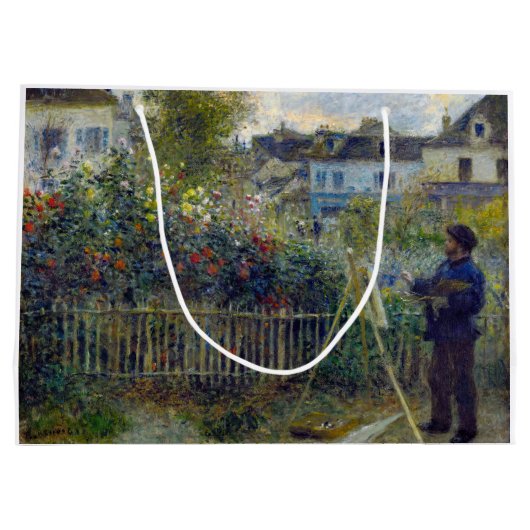 Renoir - Claude Monet Schilderen in zijn Tuin Groot Cadeauzakje (Achterkant)