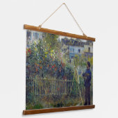 Renoir - Claude Monet Schilderen in zijn Tuin Hangend Wandkleed (Gebogen)