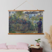 Renoir - Claude Monet Schilderen in zijn Tuin Hangend Wandkleed (Slaapkamer)