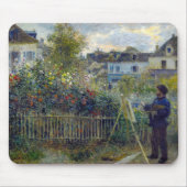 Renoir - Claude Monet Schilderen in zijn Tuin Muismat (Voorkant)