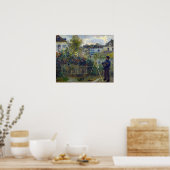 Renoir - Claude Monet Schilderen in zijn Tuin Poster (Keuken)