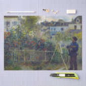 Renoir - Claude Monet Schilderen in zijn Tuin Tissuepapier (Craft)