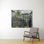 Renoir - Claude Monet Schilderen in zijn Tuin Wandkleed (In Situ (horizontaal))
