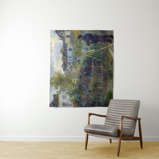 Renoir - Claude Monet Schilderen in zijn Tuin Wandkleed (In situ)