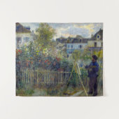 Renoir - Claude Monet Schilderen in zijn Tuin Wandkleed (Voorkant (horizontaal))