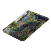 Renoir - Claude Monet Schilderend in zijn Tuin Magneet (Linkerzijde)