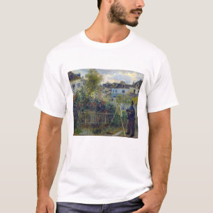 Renoir - Claude Monet schilderend in zijn tuin T-shirt
