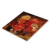 Renoir - Dahlias, fine art painting, Tegeltje (Zijkant)