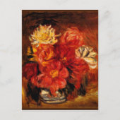 Renoir - Dahlias, kunstschilderkunst Briefkaart (Voorkant)