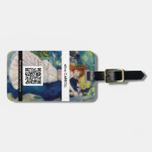 Renoir - Dance at Bougival - QR-code Bagagelabel (Voorkant horizontaal)