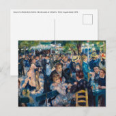 Renoir - Dance at Le Moulin de la Galette Briefkaart (Voorkant / Achterkant)