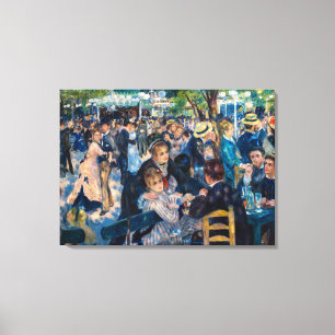 Renoir - Dance at Le Moulin de la Galette Canvas Afdruk