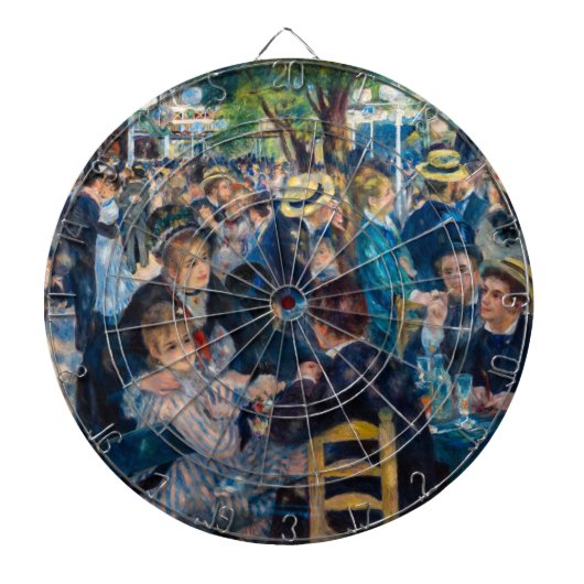 Renoir - Dance at Le Moulin de la Galette Dartbord (Voorkant)