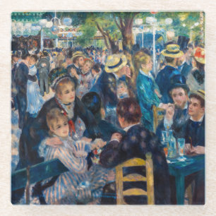 Renoir - Dance at Le Moulin de la Galette Glazen Onderzetter
