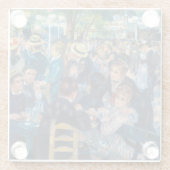 Renoir - Dance at Le Moulin de la Galette Glazen Onderzetter (Achterkant)