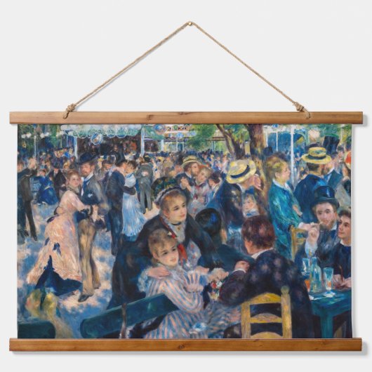 Renoir - Dance at Le Moulin de la Galette Hangend Wandkleed (Voorkant)