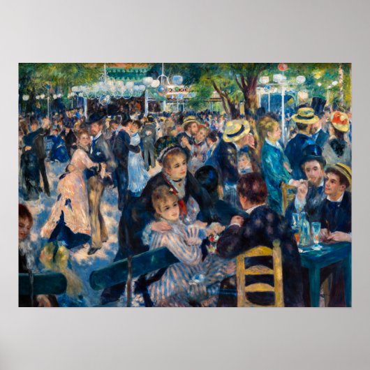 Renoir - Dance at Le Moulin de la Galette Poster (Voorkant)