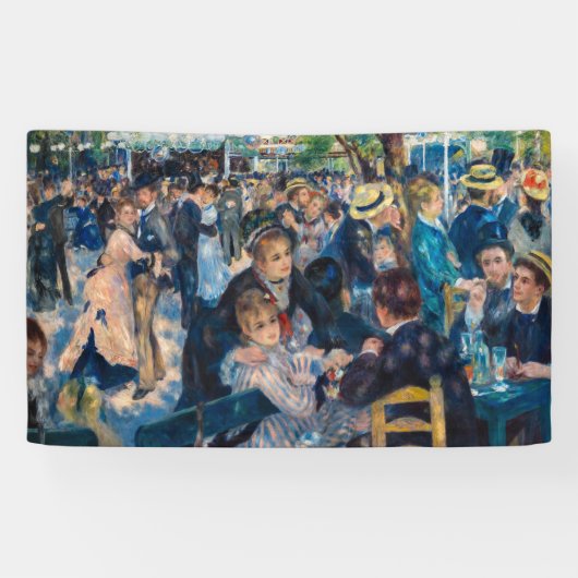 Renoir - Dance at Le Moulin de la Galette Spandoek (Horizontaal)