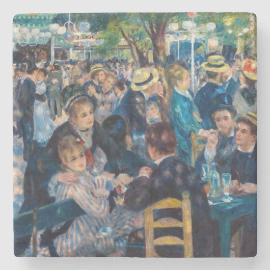Renoir - Dance at Le Moulin de la Galette Stenen Onderzetter (Voorkant)