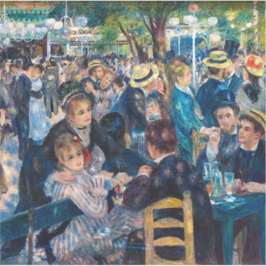 Renoir - Dance at Le Moulin de la Galette Sticker (Voorkant)
