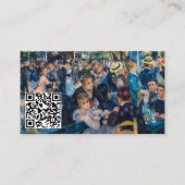 Renoir - Dance at Moulin de la Galette - QR-code Visitekaartje (Voorkant)