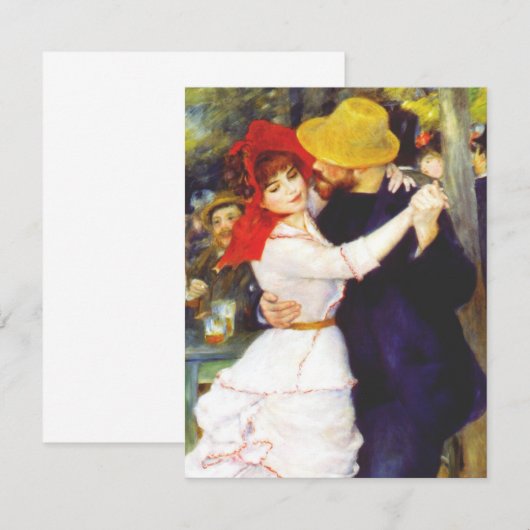 Renoir Dance bij Bougival Kaart (Voorkant / Achterkant)