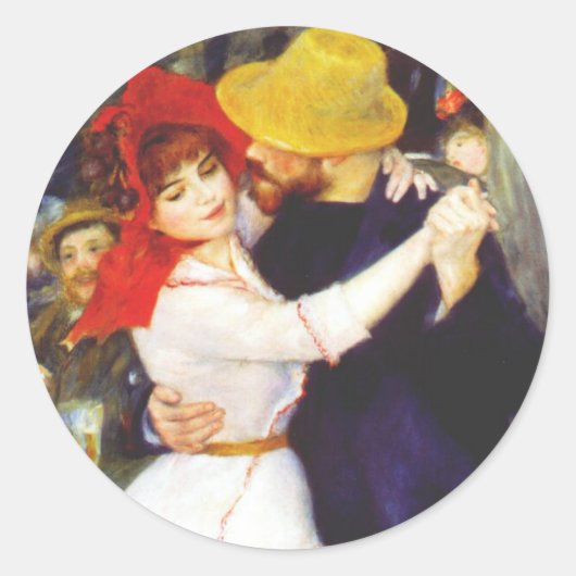 Renoir Dance bij Bougival Stickers (Voorkant)