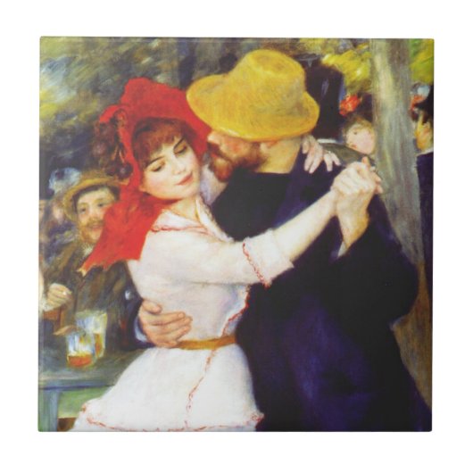 Renoir Dance in Bougival Tile Tegeltje (Voorkant)