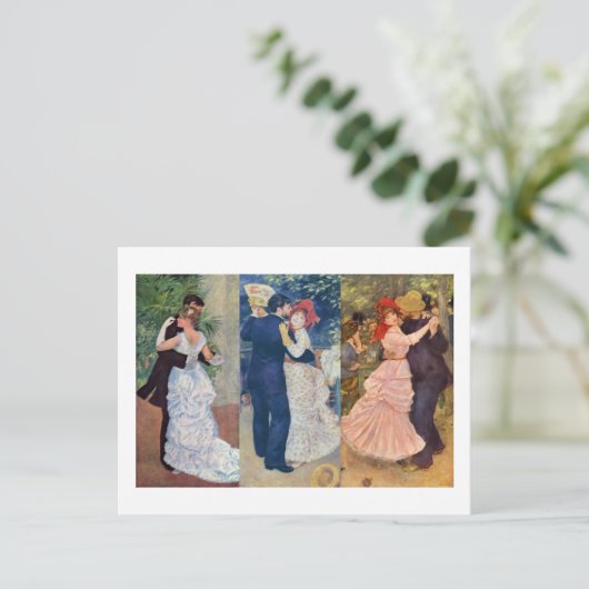 Renoir - Dance in de stad, het Land, en Bougival Briefkaart (Staand voorkant)