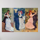 Renoir - Dance in de stad, het Land, en Bougival Poster (Voorkant)