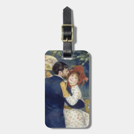 Renoir Dance in het land Fine Art Bagagelabel (Voorkant verticaal)