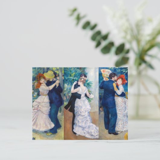 Renoir - Dance serie: Bougival, City & Country Briefkaart (Staand voorkant)