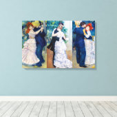 Renoir - Dance serie: Bougival, City & Country Canvas Afdruk (Insitu (Houten vloer))