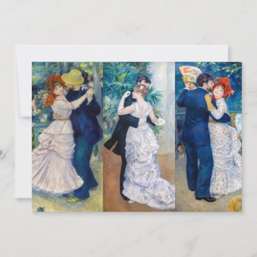 Renoir - Dance serie: Bougival, City & Country Kaart (Voorkant)