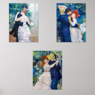 Renoir - Dance serie: Bougival, City & Country Muurkunst Sets
