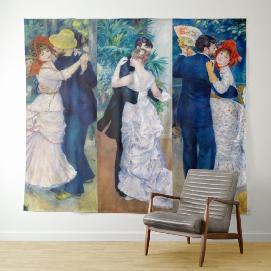 Renoir - Dance serie: Bougival, City & Country Wandkleed (In Situ (horizontaal))