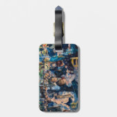 Renoir - Dans bij de Moulin de la Galette - QR Cod Bagagelabel (Achterkant verticaal)