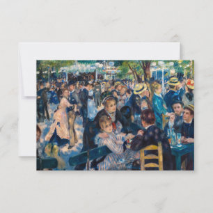 Renoir - Dans bij Le Moulin de la Galette Bedankkaart