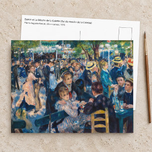 Renoir - Dans bij Le Moulin de la Galette Briefkaart