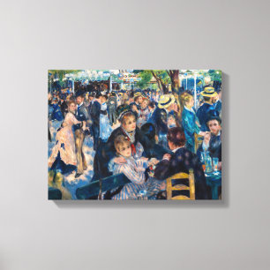 Renoir - Dans bij Le Moulin de la Galette Canvas Afdruk