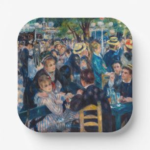 Renoir - Dans bij Le Moulin de la Galette Papieren Bordje