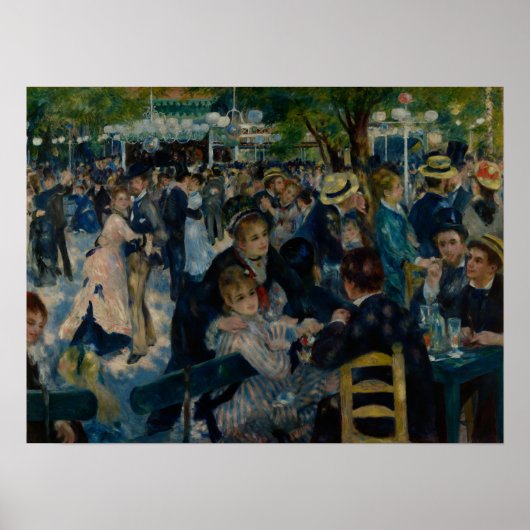 Renoir - Dansen bij Le Moulin De La Galette Poster (Voorkant)