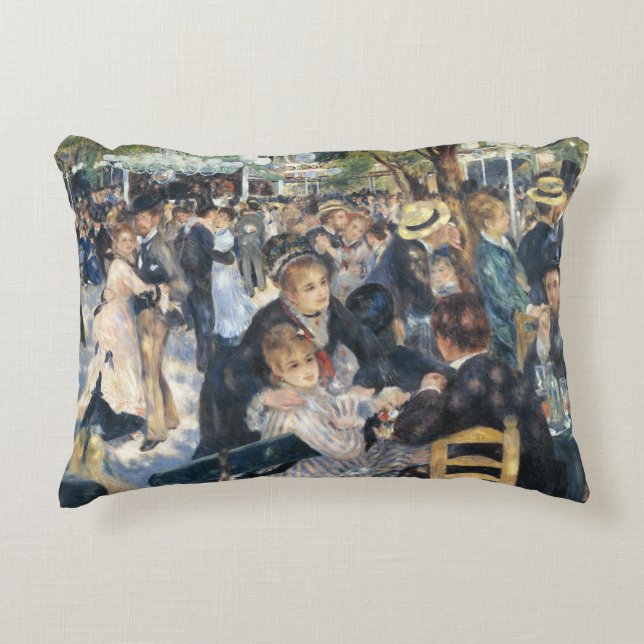 Renoir Dansen bij Moulin de la Galette Vintage Accent Kussen (Voorkant)